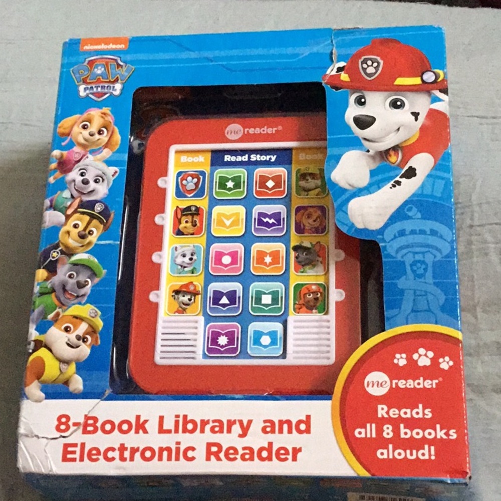 PAW Patrol 8-Book Library and Electronic Reader